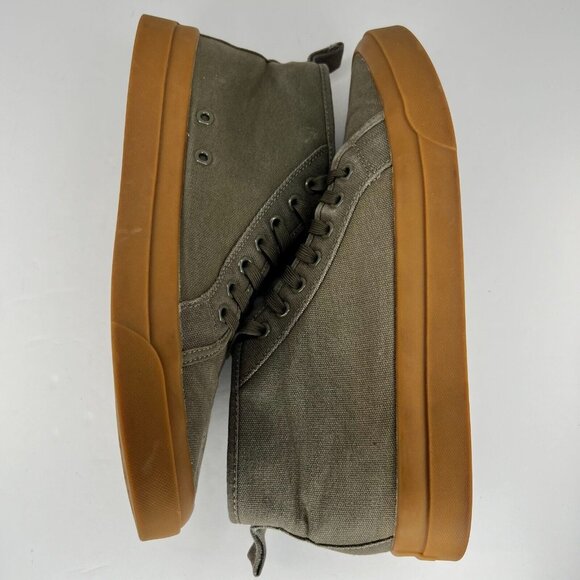 Mutual Weave Mens 016-0231 Freelon Olive Green Hi Canvas Size 11 M Casual Shoes - Picture 6 of 10